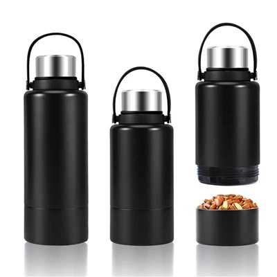 Utazós bögre fogantyúval és tárolóedénnyel Új tétel, 2023-as vizespalack