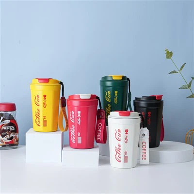 Vákuumszigetelt rozsdamentes acél pohár kávés utazóbögre kiömlésálló